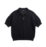 Cotton Blend Basic Knit T-Shirt.