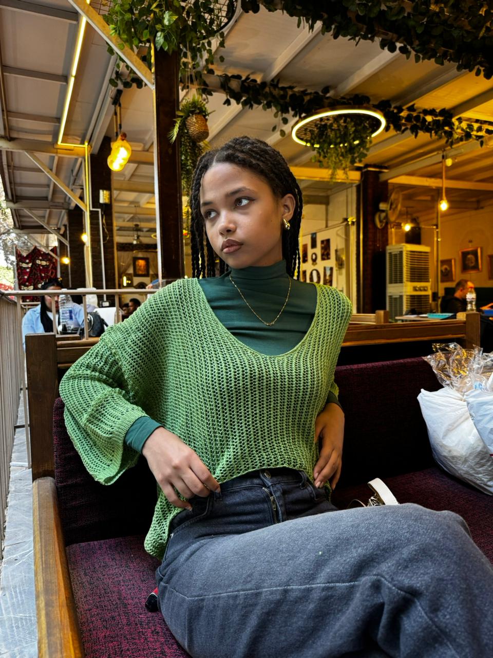 The Mesh Whisper Knit