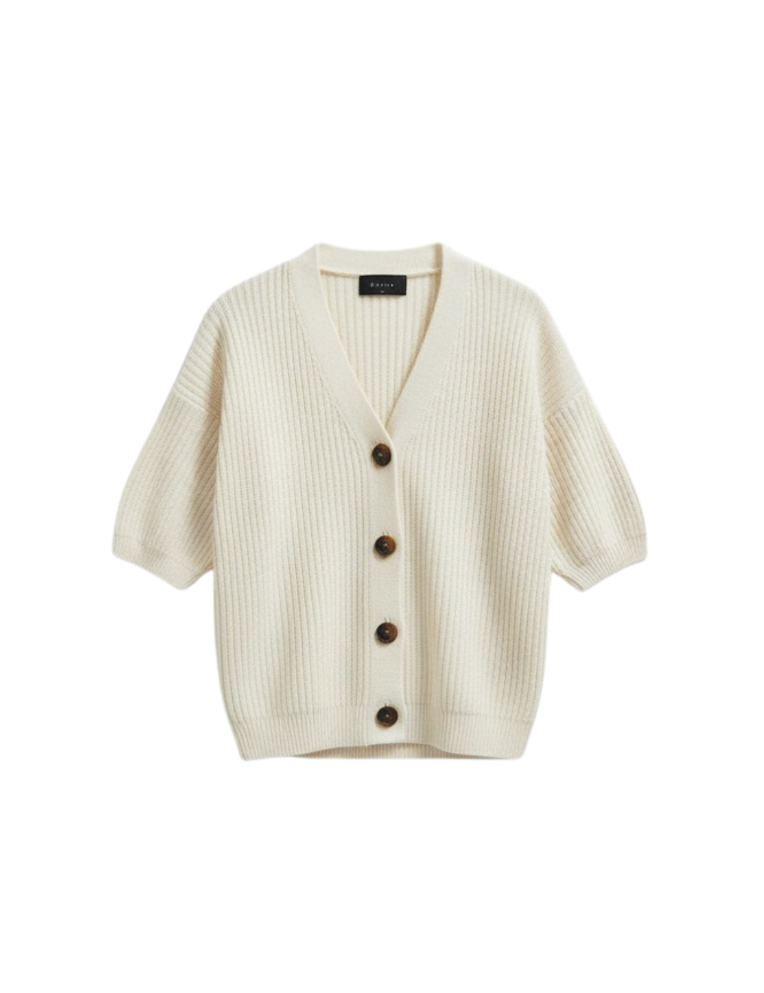 Knit cardigan boxy fit.