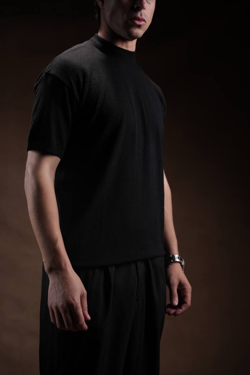 Basic Knit T-Shirt.